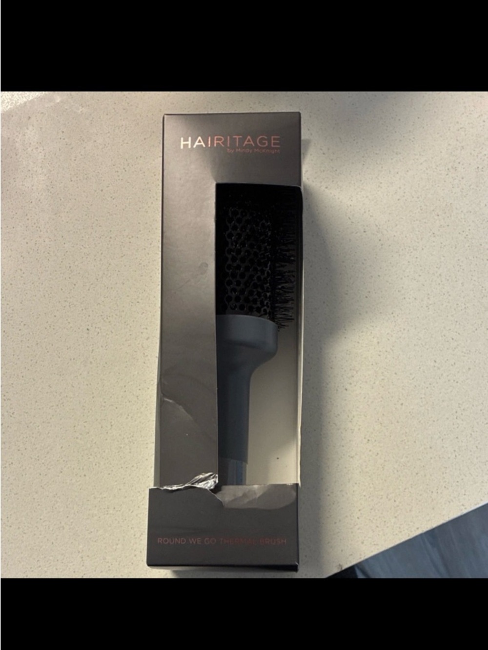 HAIRITAGE Round We Go Thermal Brush - Black